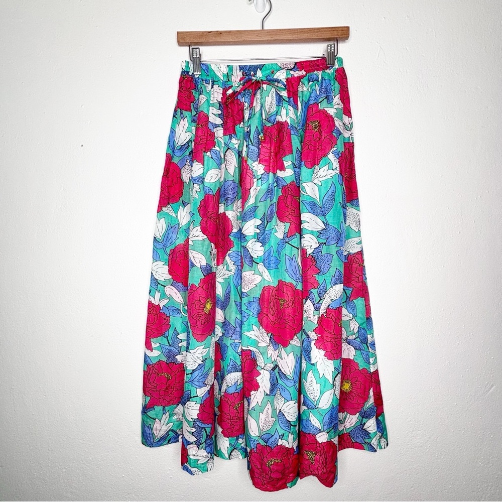 Diane Von Furstenberg Boswell Spearmint Drawstring Midi Skirt Size Small NWT
